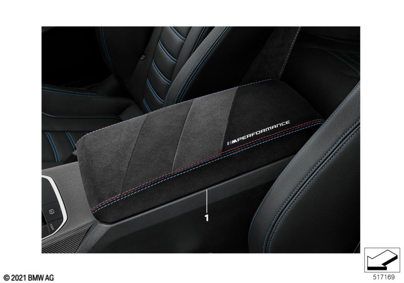 Podłokietnik środkowy M Performance  (03_5719) dla BMW 4' G23 430i Cab ECE