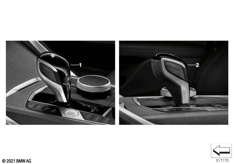 Dźwignia zmiany biegów M Performance  (03_5720) dla BMW X5 G05 X5 30dX SAV ECE