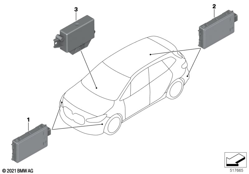 Czujnik radar./sterownik blisk.zasięgu  (66_0677) dla BMW X1 U11 iX1 xDrive30 SAV ECE