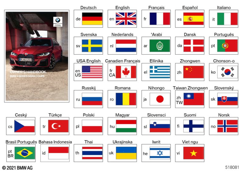 Instrukcja obsługi G26  (01_1762) dla BMW 4' G26 Gran Coupé 420i 1.6 Gra ECE