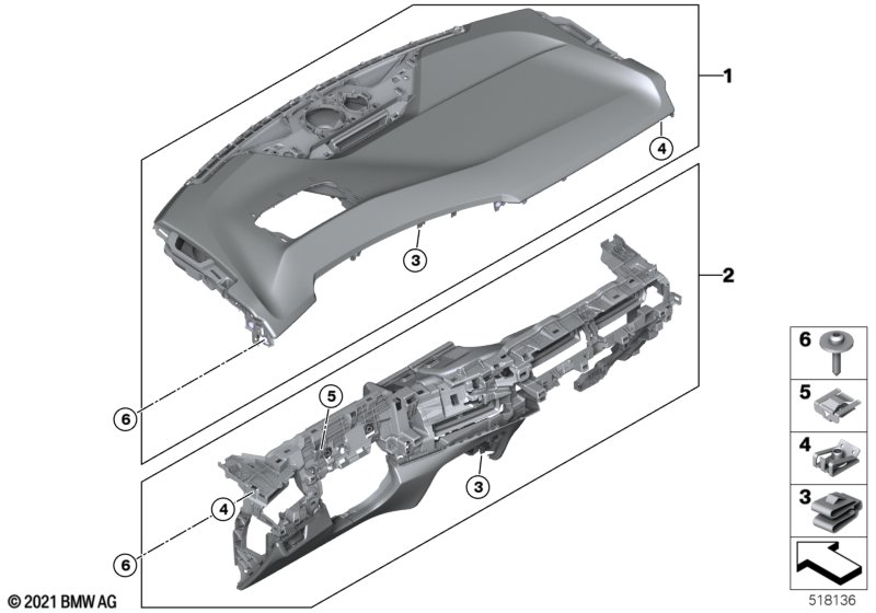 Tapicerka deski rozdzielczej  (51_Z901) dla BMW X1 U11 X1 23dX SAV ECE