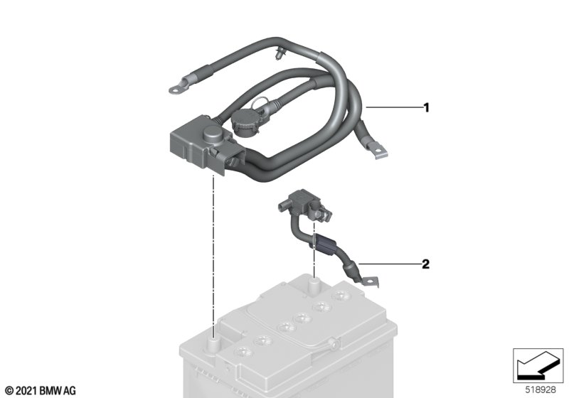 Kabel akumulatora/Kabel masy  (61_7586) dla BMW i iX I20 iX M60 SAV ECE
