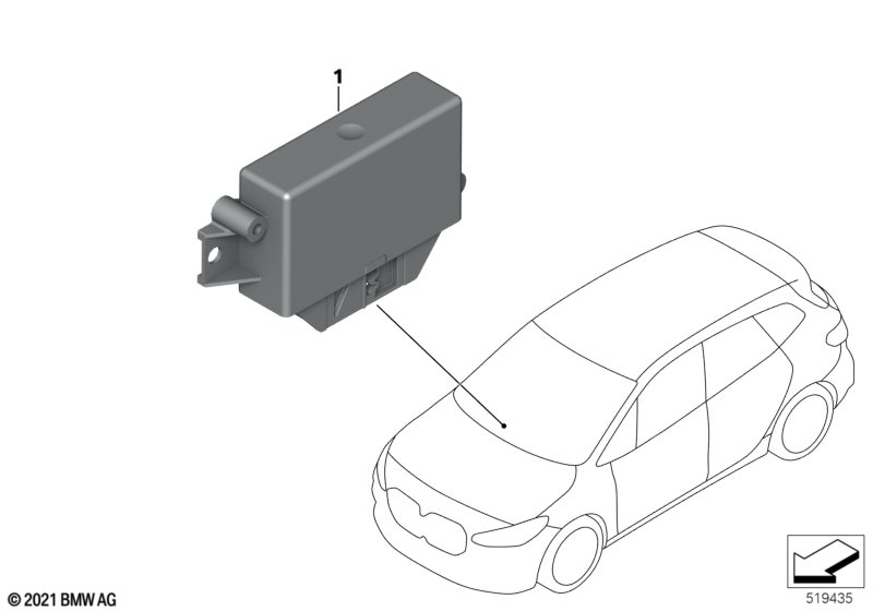 Sterownik czujnika ultradźwiękowego  (66_0689) dla BMW 2' U06 Active Tourer 225eX Act ECE