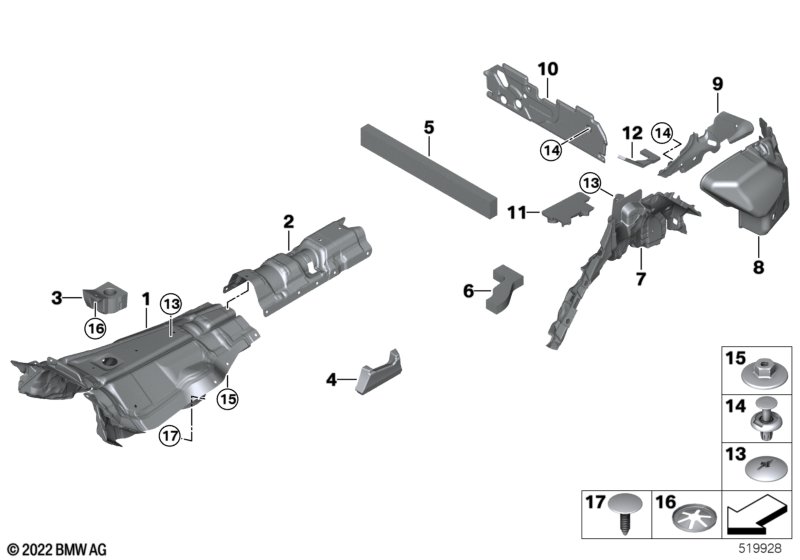 Izolacja dźwiękowa tylna  (51_B103) dla BMW X5L G18 LCI X5 40LiX SAV ECE