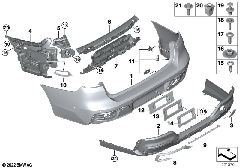 M Obudowa tylna  (51_B275) dla BMW 7' G70 i7 M70 xDrive Lim ECE