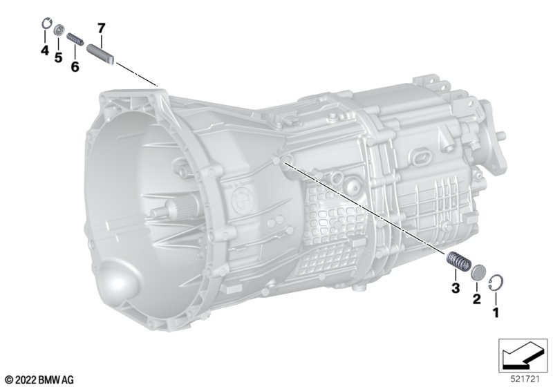Elementy pojedyncze skrzyni biegów  (23_1560) dla BMW TMC Supra LCI Supra M40i Cou ECE