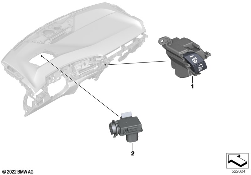 Panel obsługi klimatyzacji  (64_2891) dla BMW X1 U11 iX1 eDrive20 SAV ECE