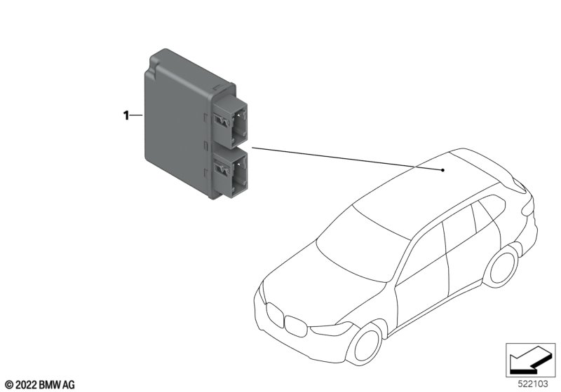 Sterownik czujnika ultradźwiękowego  (66_0570) dla BMW X5 G05 X5 M50dX SAV ECE
