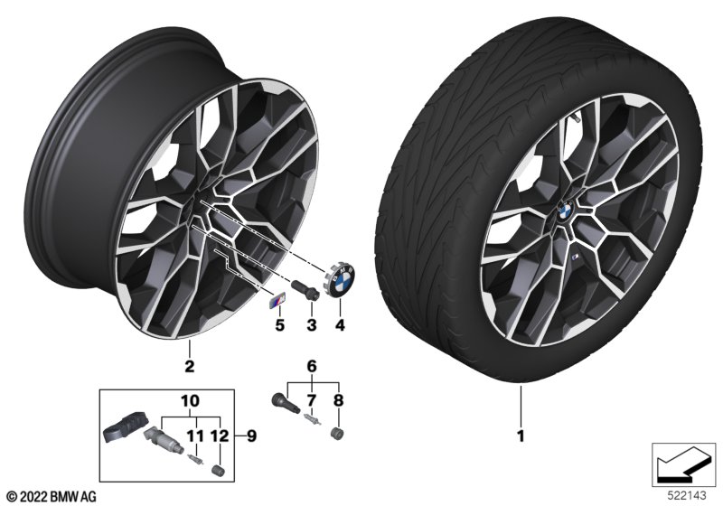 BMW obr.st.l.Double Spoke 913M - 22