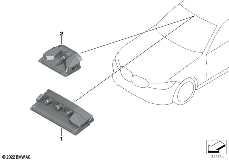 Kamera KAFAS  (66_0708) dla BMW i3L G28 BEV Saloon i3 eDrive40L Lim ECE