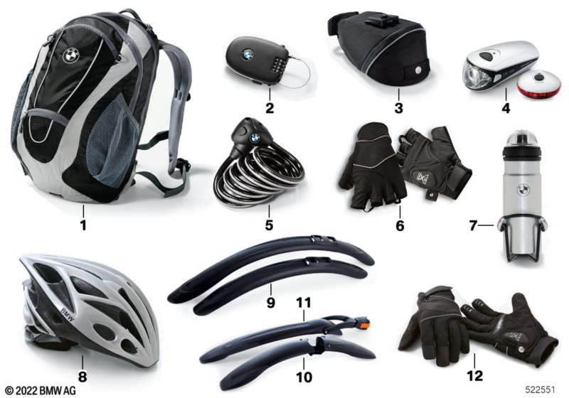 Bikes & Equipment - Accessories 2010/11  (80_0537) dla BMW X1 U11 X1 30eX SAV ECE