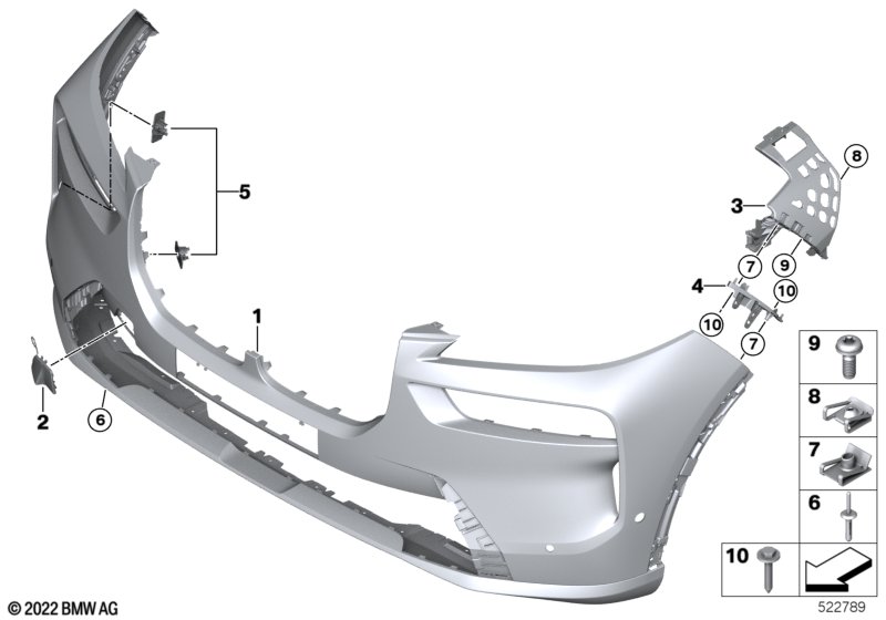 Obudowa przednia  (51_B410) dla BMW X7 G07 LCI X7 40dX SAV ECE