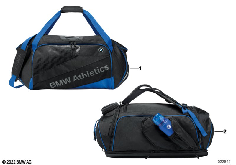 BMW Athletics - torby  (80_0992) dla BMW X3 G01 LCI X3 30dX SAV ECE