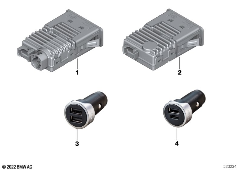 USB, poj.części  (84_1390) dla BMW X1 U11 X1 20iX SAV ECE
