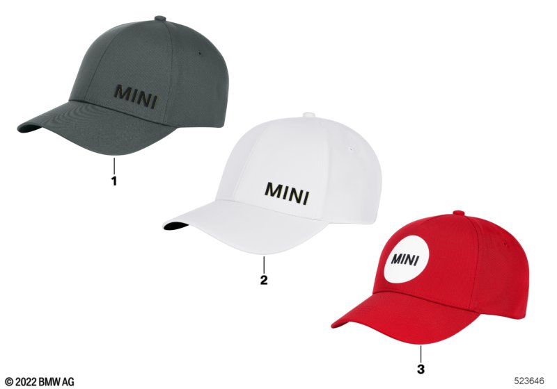 MINI Collection - Caps 2022  (80_1487) dla MINI Countryman F60 LCI One Countryman ECE