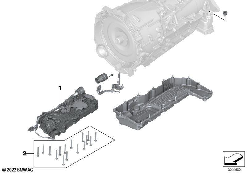 Mechatronika GA8HP60/60MH-XMH  (24_2303) dla BMW 5' G60 520dX Lim ECE