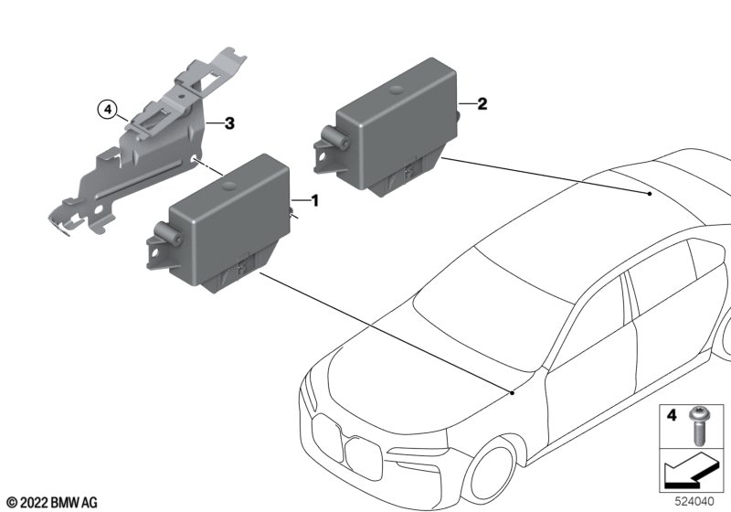 Sterownik czujnika ultradźwiękowego  (66_0727) dla BMW 5' G60 i5 eDrive40 Lim ECE