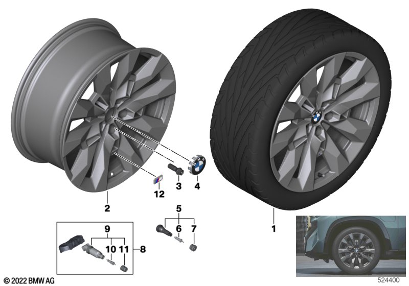 BMW obr.st.l.Double Spoke 917M - 21