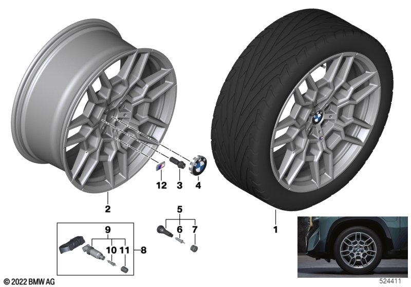 BMW obr.st.l.Double Spoke 918M - 21