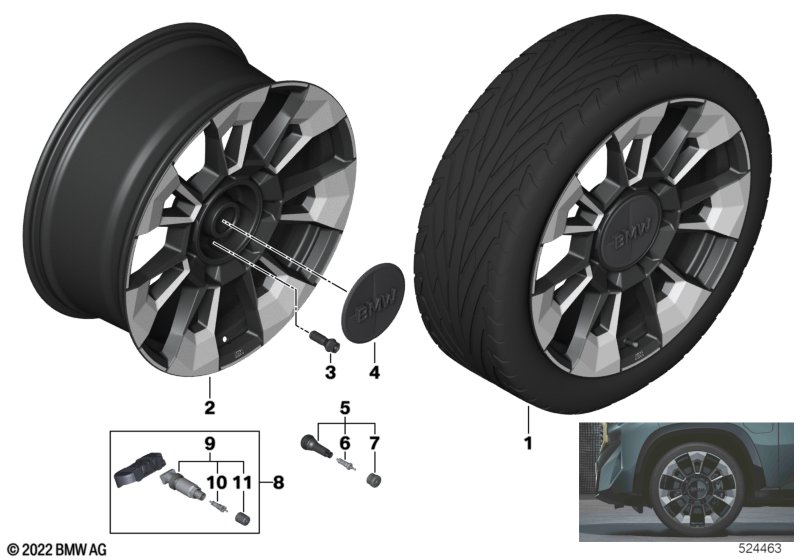 BMW k.st.l.Star Spoke 923M - 23''  (36_2894) dla BMW XM G09 XM SAC ECE