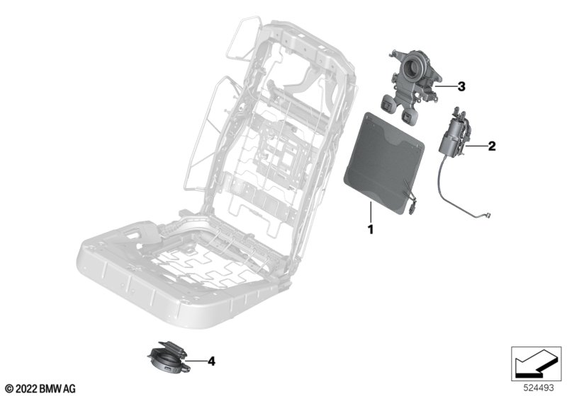 Tylne siedzenie, funkcje komfortowe  (52_5076) dla BMW 7' G70 i7 xDrive60 Lim ECE