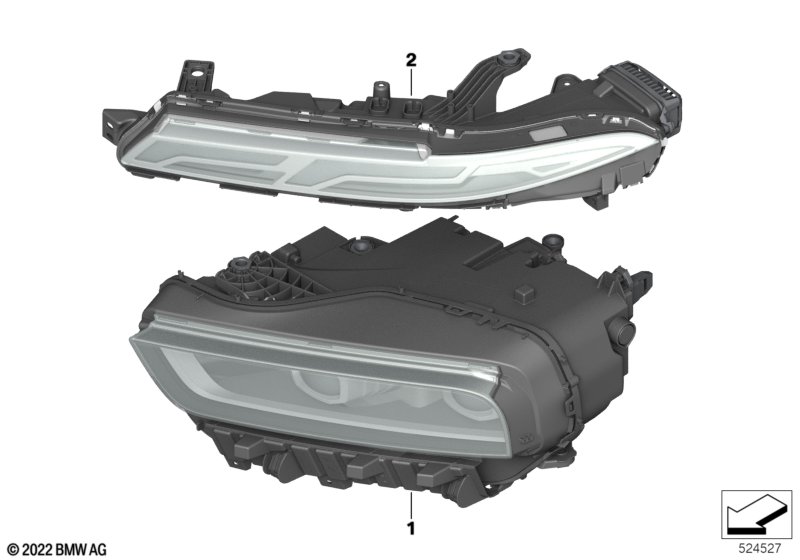 Reflektor  (63_2500) dla BMW X7 G07 LCI X7 40dX SAV ECE