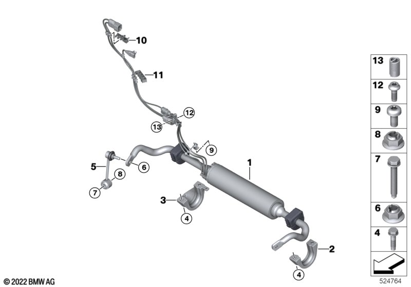 Stabilizator tylny / Dynamic Drive  (33_3212) dla BMW XM G09 XM SAC ECE