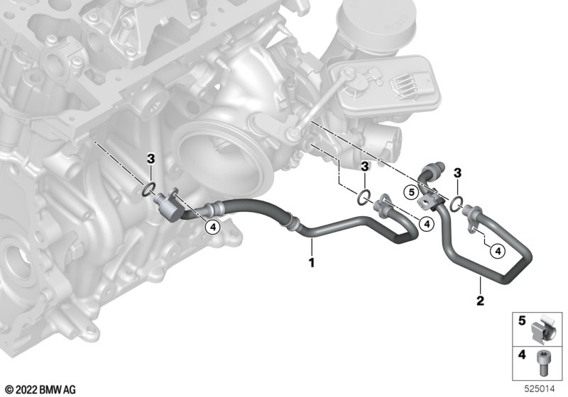 Układ chłodzenia turbosprężarki  (11_9425) dla BMW 2' U06 Active Tourer 230eX Act ECE