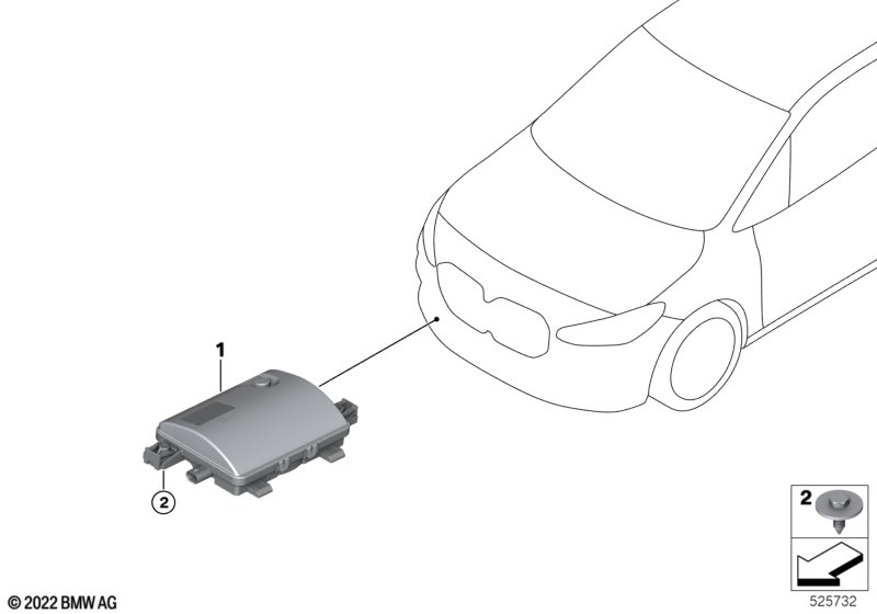 Vehicle Sound Generator  (65_3594) dla BMW 2' U06 Active Tourer 225eX Act ECE