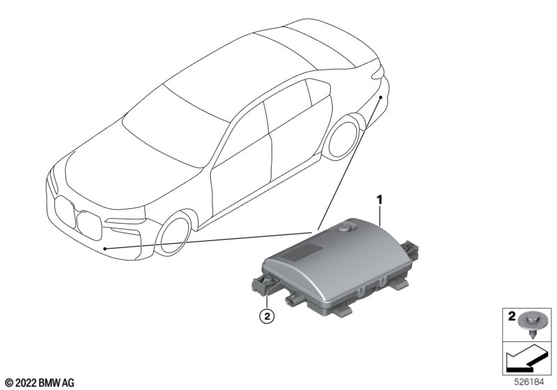 Vehicle Sound Generator  (65_3630) dla BMW 7' G70 735i Lim ECE