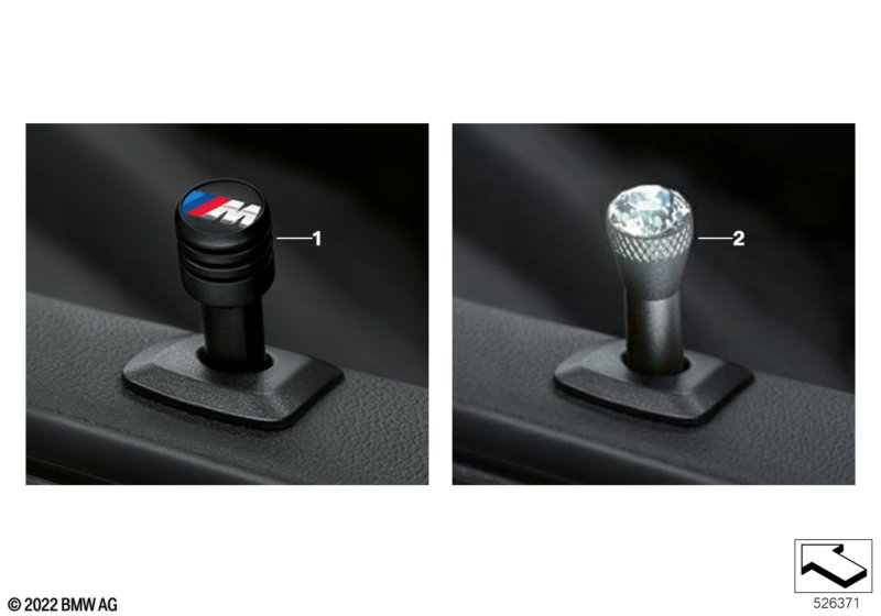 Przycisk blokady M-Performance  (03_5757) dla BMW 8' G15 840dX Cou ECE