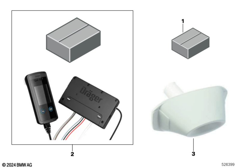 BMW Alcohol Interlock Device  (61_9230) dla BMW 5' G60 540dX Lim ECE