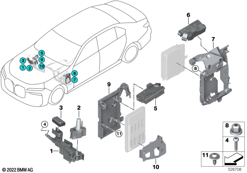Rozdzielacz prądu/rozdzielacz B+ prz.  (61_8206) dla BMW 7' G70 i7 eDrive50 Lim ECE