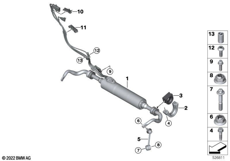 Stabilizator tylny / Dynamic Drive  (33_2699) dla BMW X6 M F96 X6 M SAC ECE