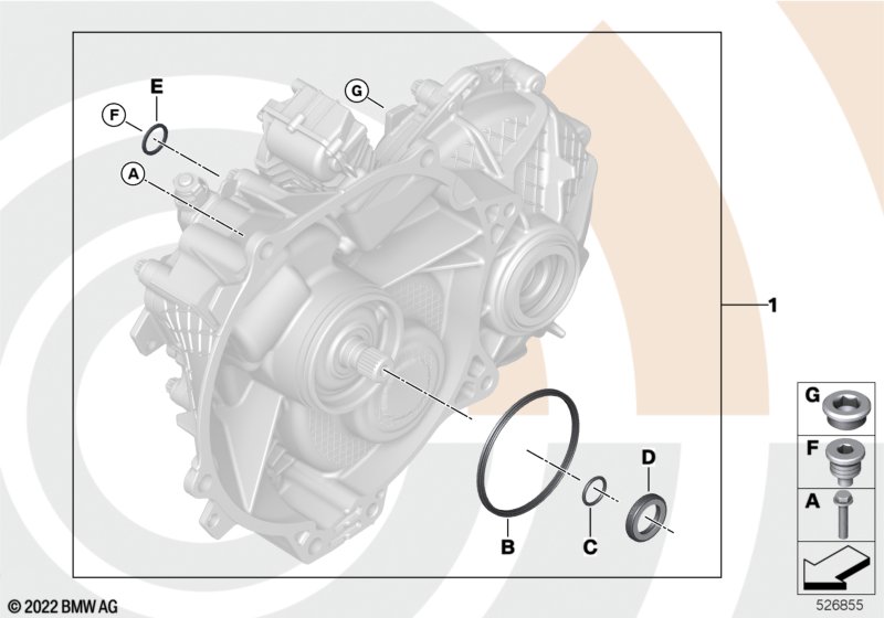 Zestaw uszczelek skrz.bieg.z masz.el.  (88_0556) dla BMW i i3 I01 LCI i3 120Ah Rex Meg ECE