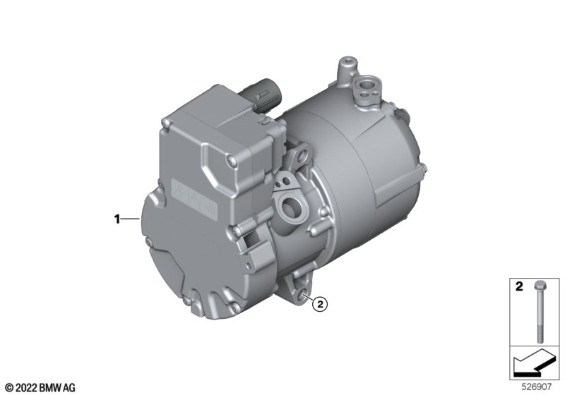 Elektryczna sprężarka klimatyzacji  (64_2959) dla BMW X1 U11 X1 30eX SAV ECE
