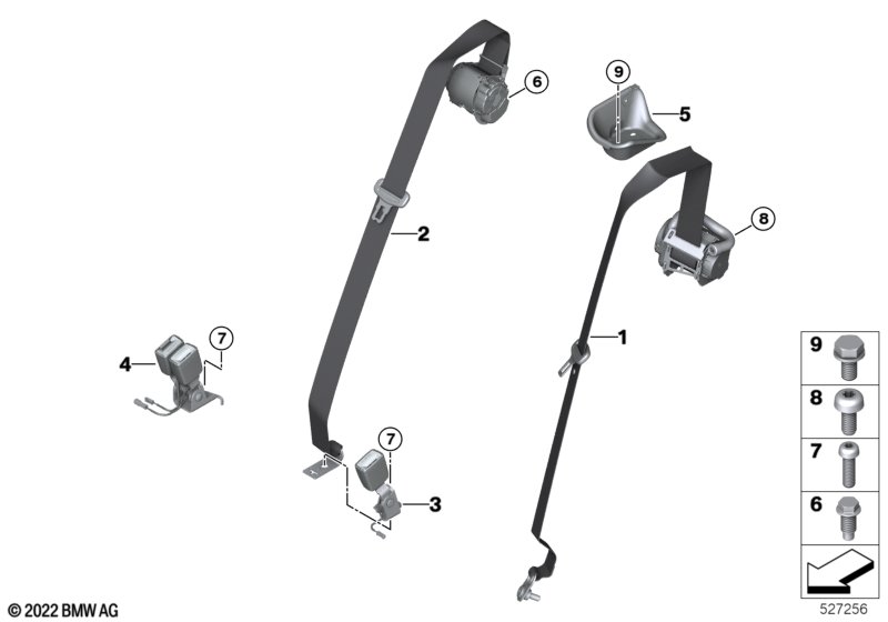 Pas bezpieczeństwa tylny  (72_1024) dla BMW XM G09 XM SAC ECE