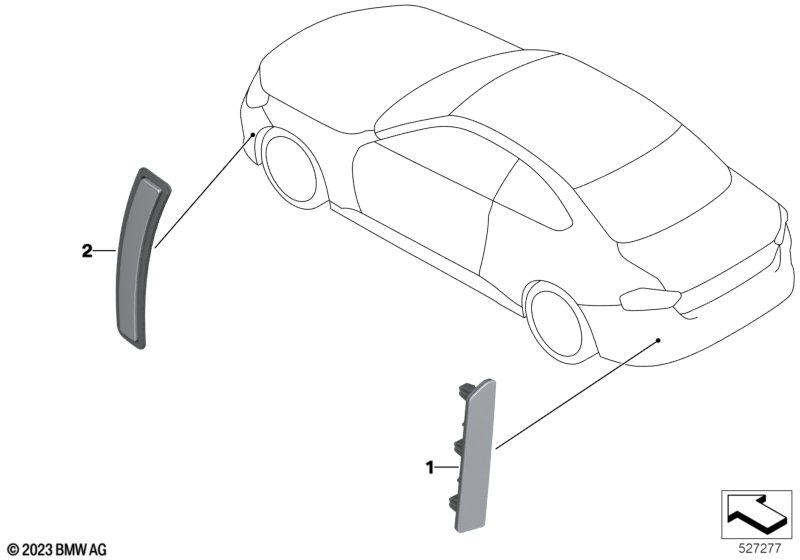 Światło odbłyskowe  (63_2552) dla BMW 2' G87 M2 M2 Cou ECE