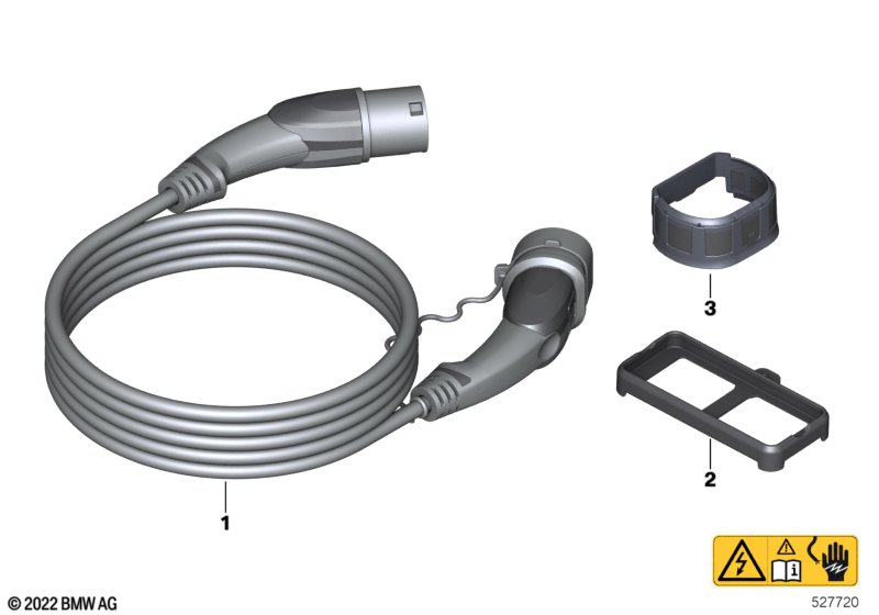 Kabel ładowania Mode 3  (61_7674) dla BMW 3' G20 LCI 320e Lim ECE