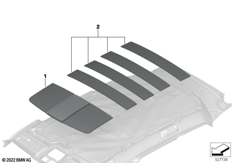 Izolacja dźwiękowa dachu  (51_B801) dla BMW XM G09 XM SAC ECE