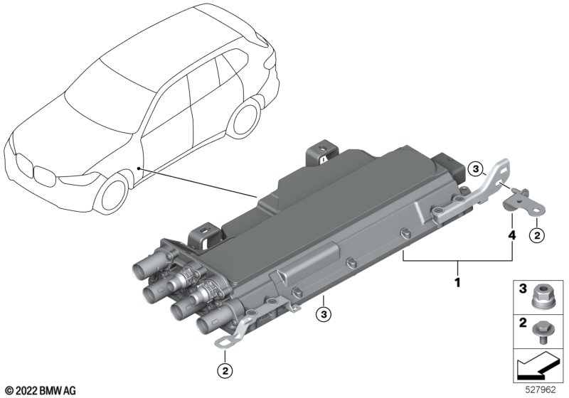 Sterownik elektr. komfort. ładowania KLE  (61_6595) dla BMW X3 G01 X3 30eX SAV ECE