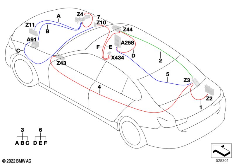 Przewód zasilania głównej wiązki kabl.  (61_7752) dla BMW i3L G28 BEV Saloon i3 eDrive40L Lim ECE