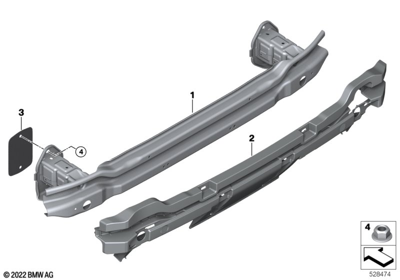 Wspornik tylny  (51_B957) dla BMW 2' G87 M2 M2 Cou ECE