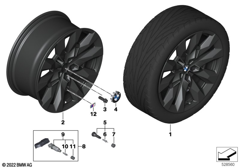 BMW k.st.l.Double Spoke 917M - 21” SZ  (36_2919) dla BMW XM G09 XM SAC ECE