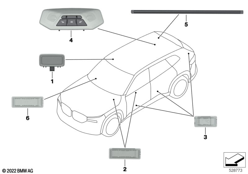 Różne światła  (63_2568) dla BMW XM G09 XM SAC ECE