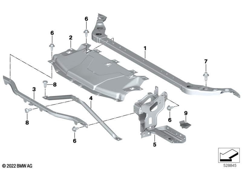Wzmocnienie czołowe  (51_A113) dla BMW TMC Supra LCI Supra 40i Cou ECE