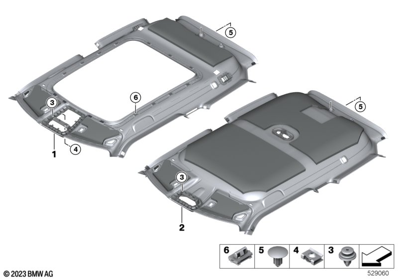 podsufitka  (51_B986) dla MINI Cooper J01 Cooper E 3-drzwiowy ECE