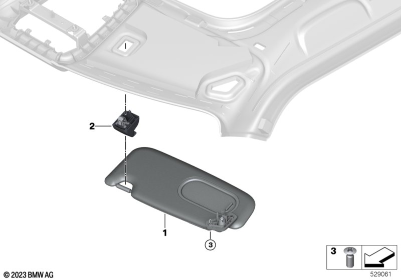 Osłony przeciwsłoneczne  (51_B987) dla MINI Cooper J01 Cooper E 3-drzwiowy ECE