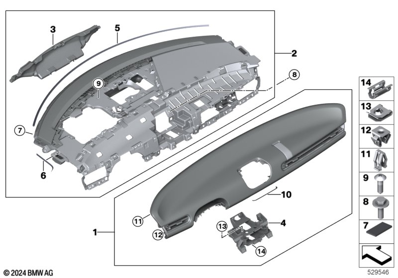 Tapicerka deski rozdzielczej - Cooper  (51_C011) dla MINI Cooper J01 Cooper E 3-drzwiowy ECE