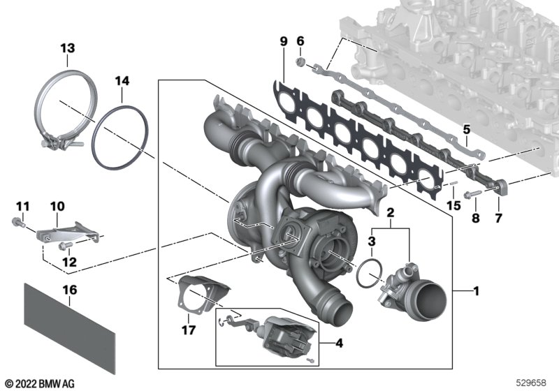 Turbosprężarka spalin  (11_8407) dla BMW TMC Supra LCI Supra M40i Cou ECE